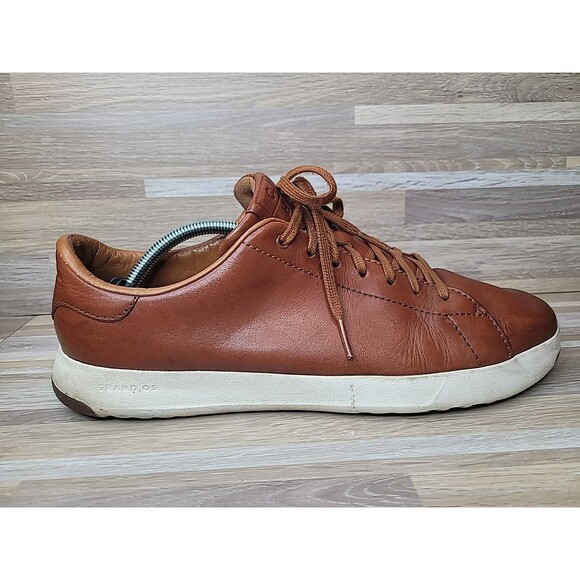 Cole Haan GrandPro Men's Size 11 Brown Leather GrandOs Comfort Sneaker Lace Up - Picture 3 of 13